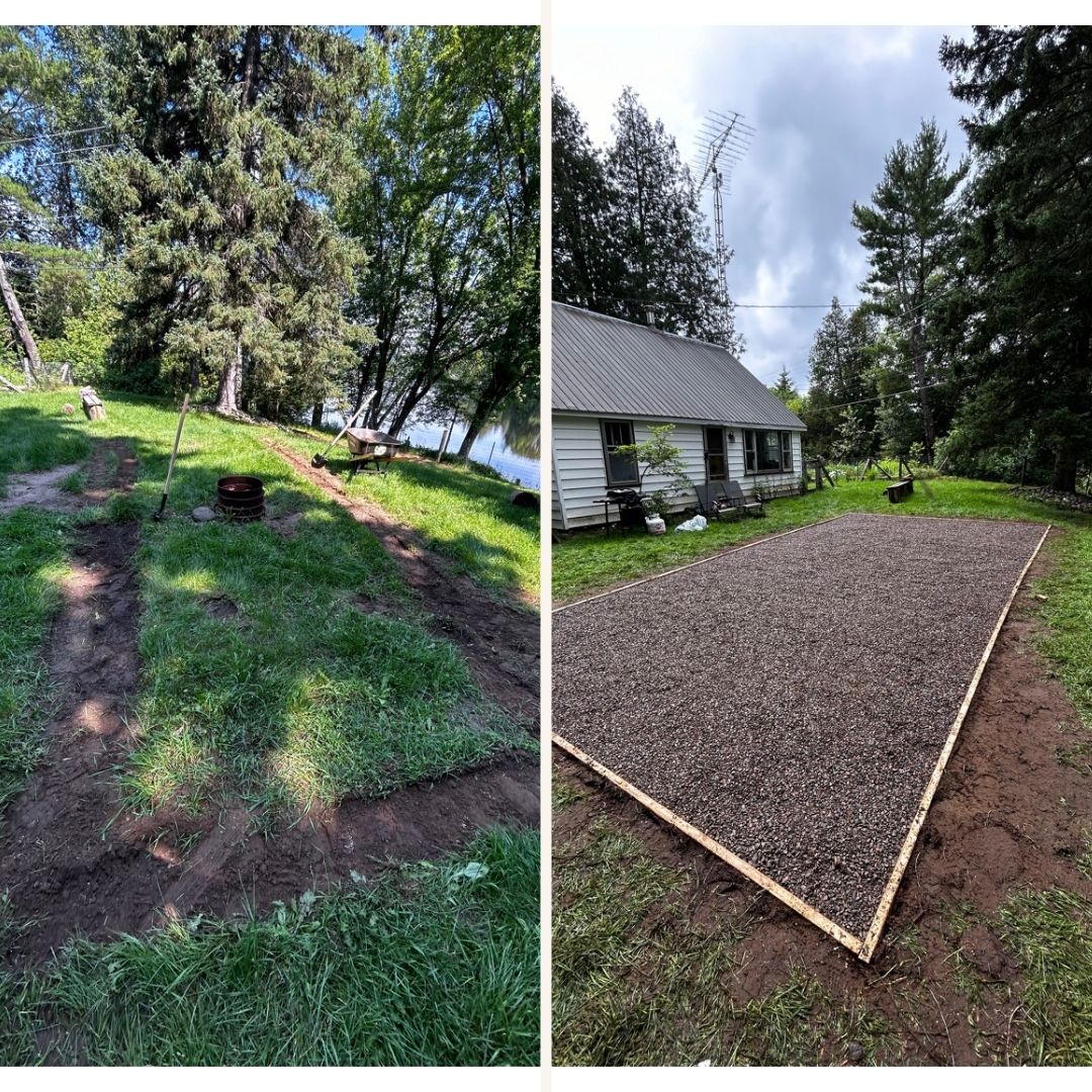 A normal backyard transformed into an oasis